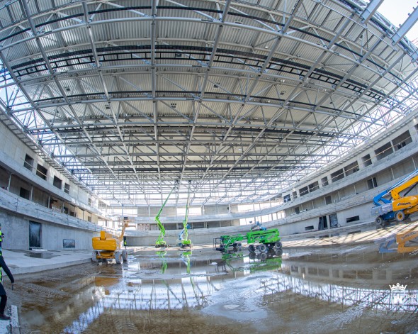 Az egész régió közösségi tere lesz - ütemterv szerint épül az Alba Aréna